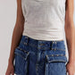 Hera Studded Denim Skirt