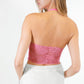 Lace Back Halter Top-9891