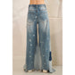 Bleached Wide Leg Jeans