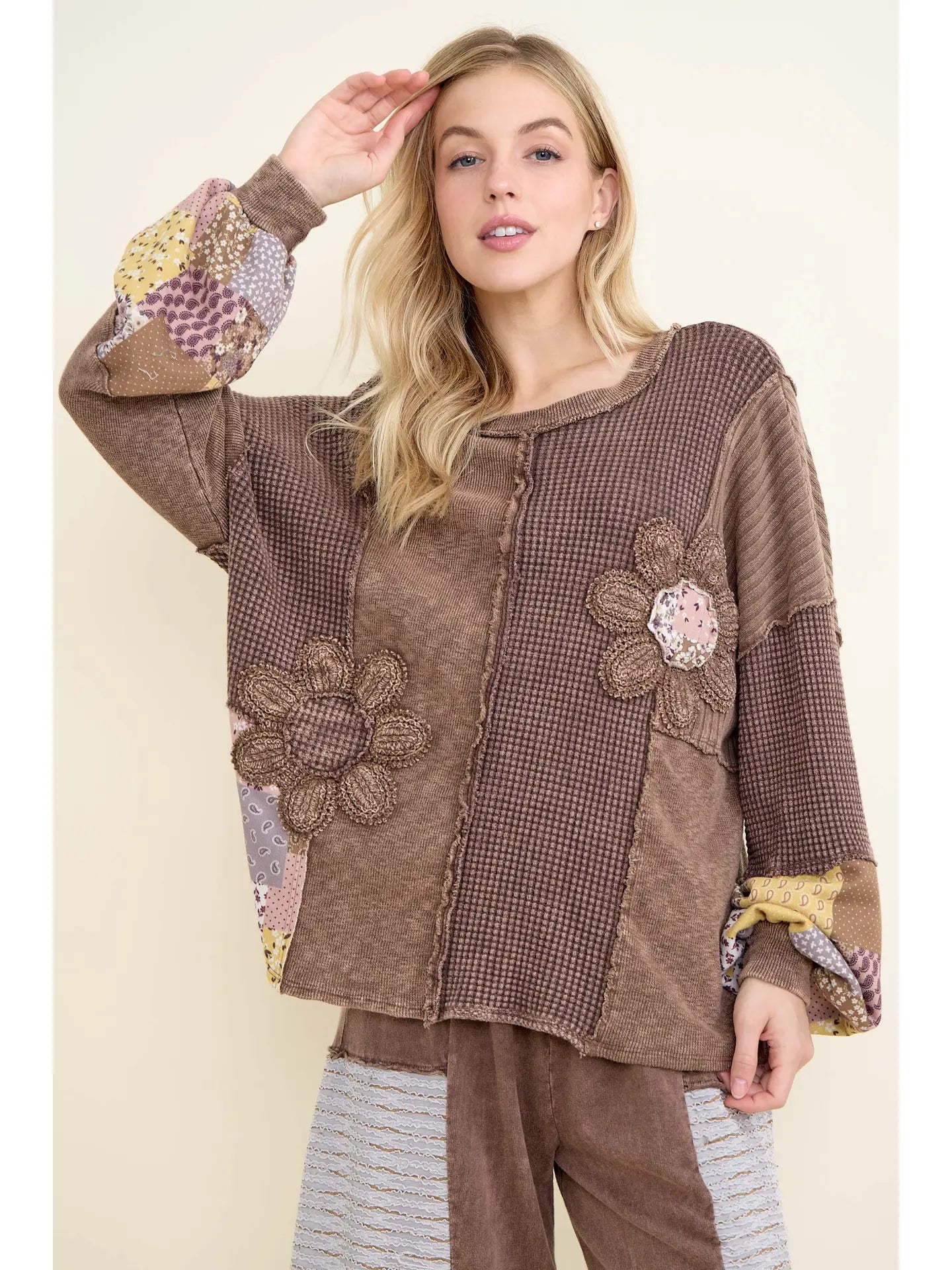 Daisy Patchwork Sweater