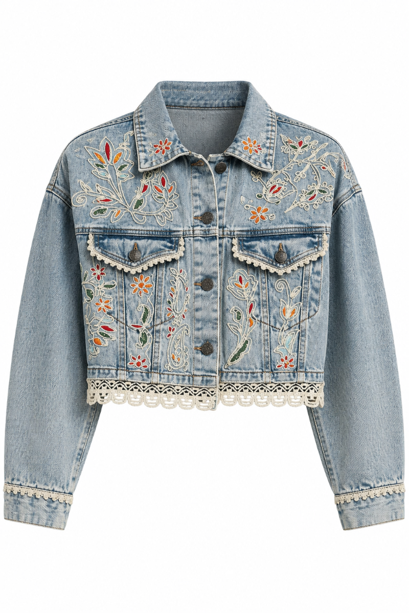 Embroidered Denim Jacket