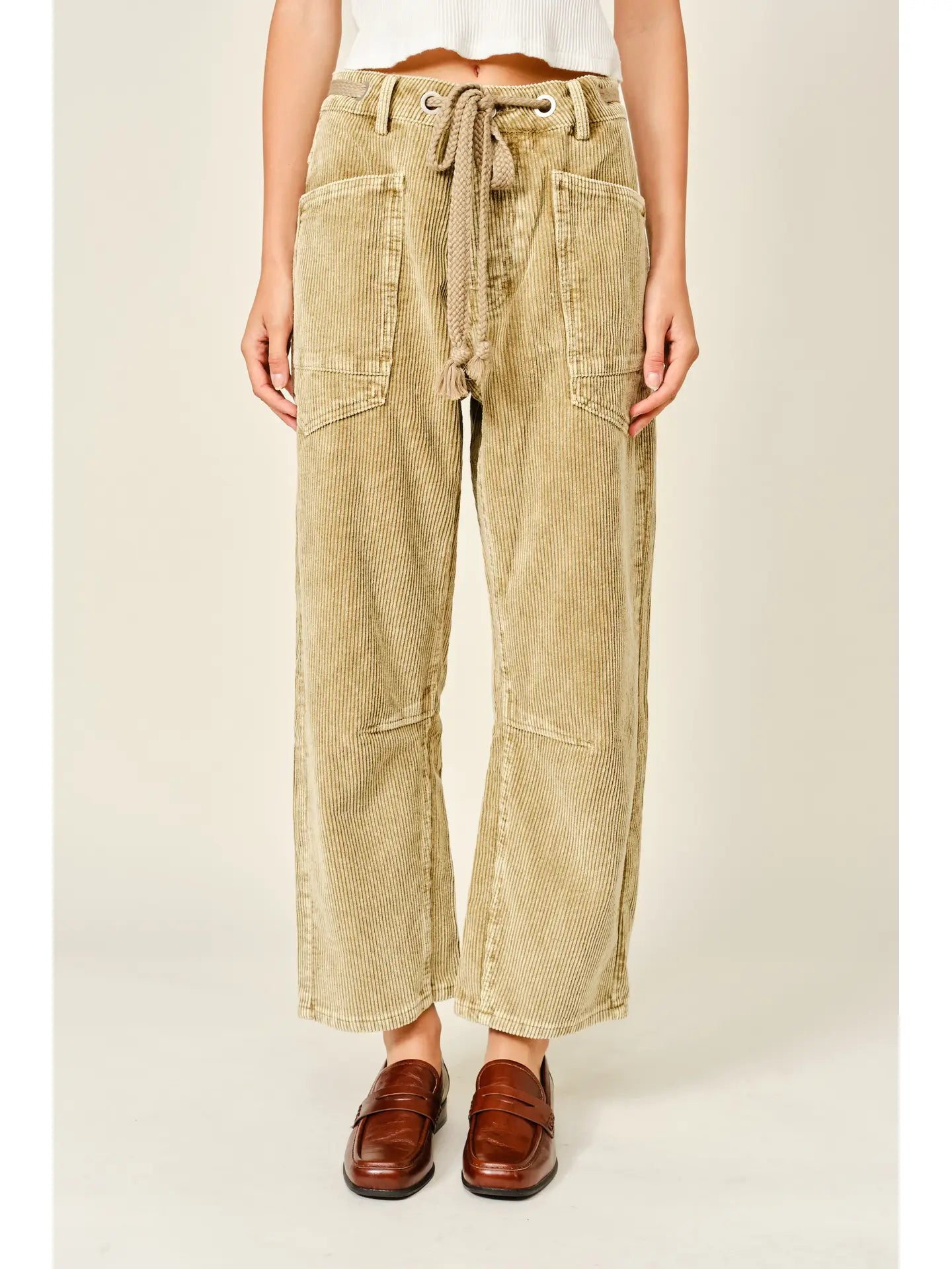 Corduroy Barrel Pants