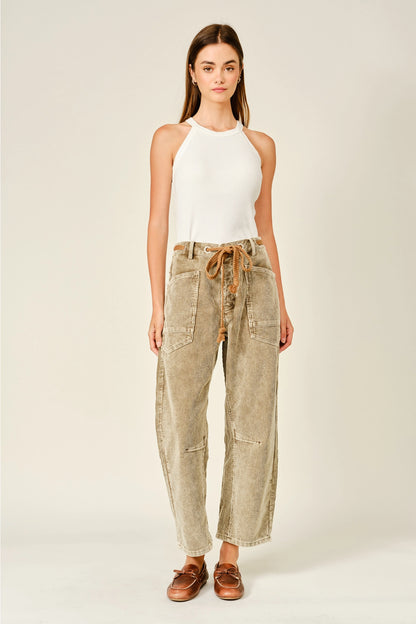 Corduroy Barrel Pants