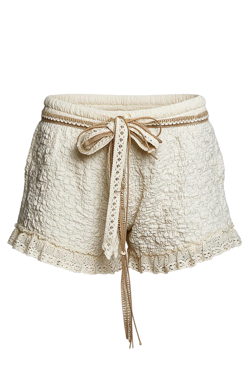 Textured Knit Shorts
