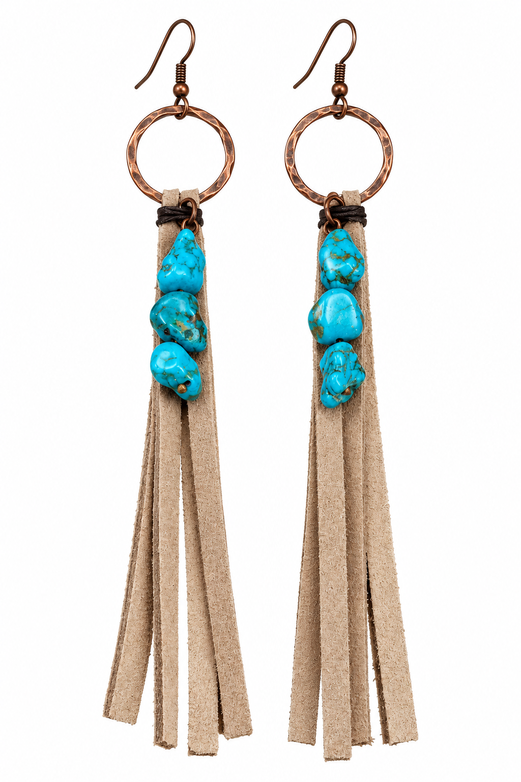 Suede Fringe Earrings