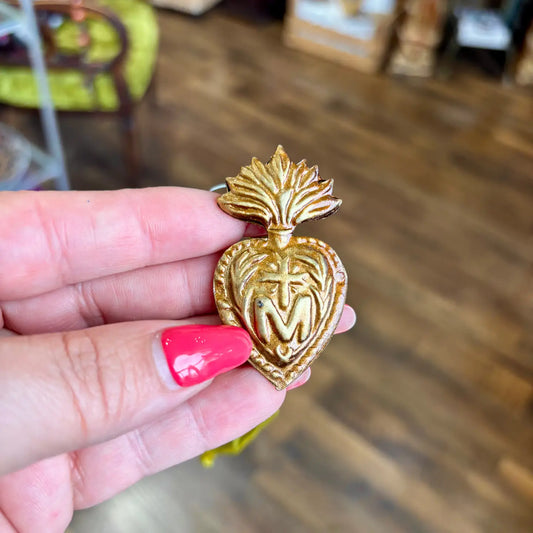 Jesus Mary Heart Bubble Ornament