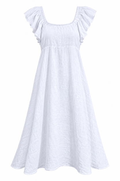 Flutter Linen Dress