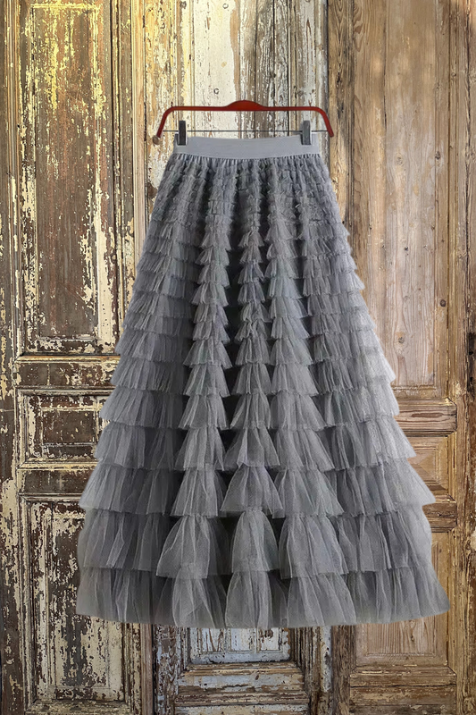 Combo Sized Ruffled Tulle Skirt