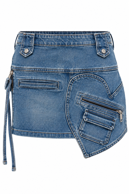Heart Denim Mini