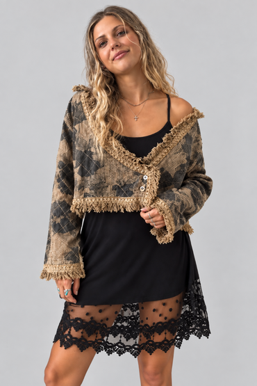 Hi Lo Fringed Jacket