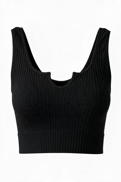Notched Crop Tank-9903