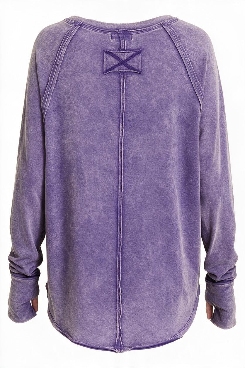 Thumbhole Scoop Top