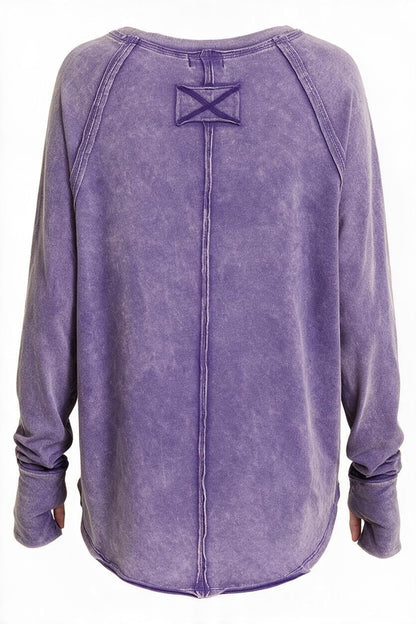 Thumbhole Scoop Top