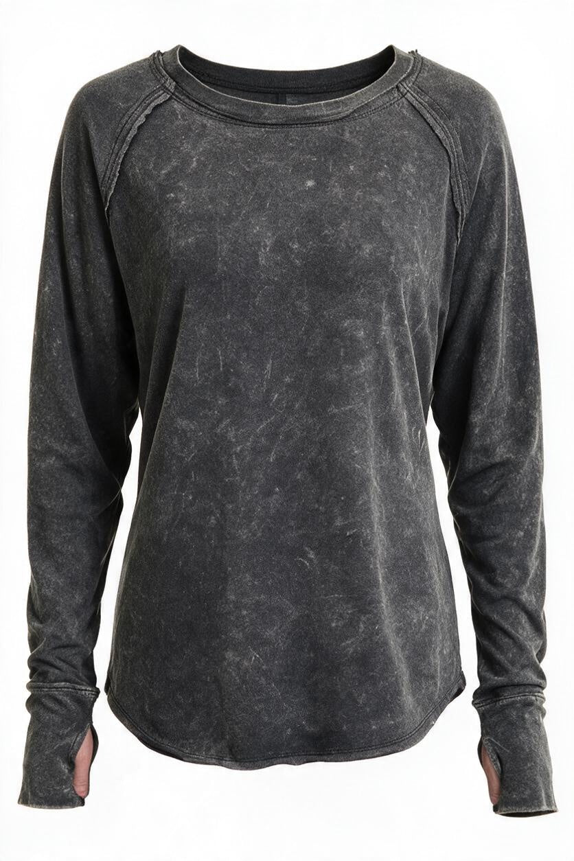 Thumbhole Scoop Top