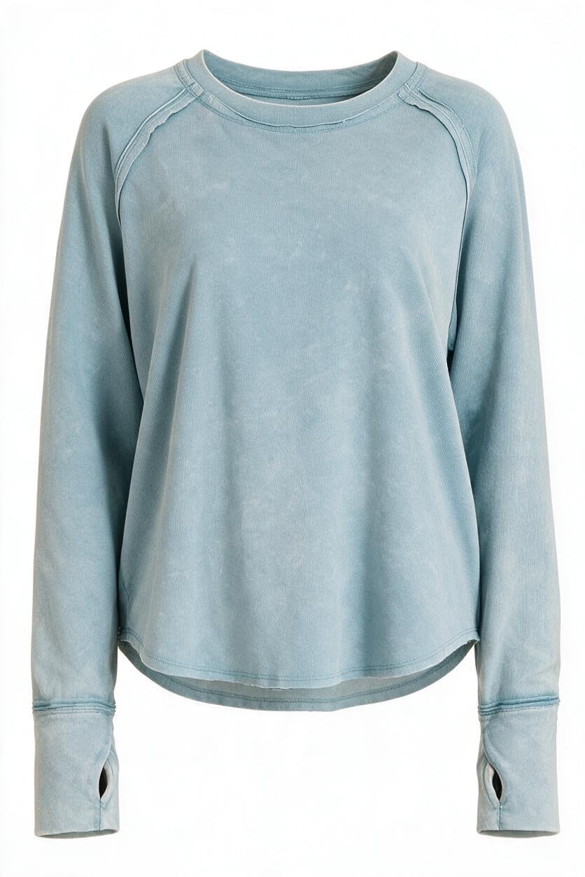 Thumbhole Scoop Top