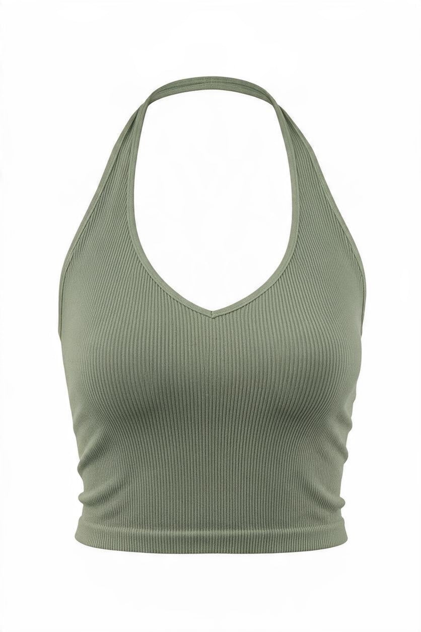Halter Crop Top-9889