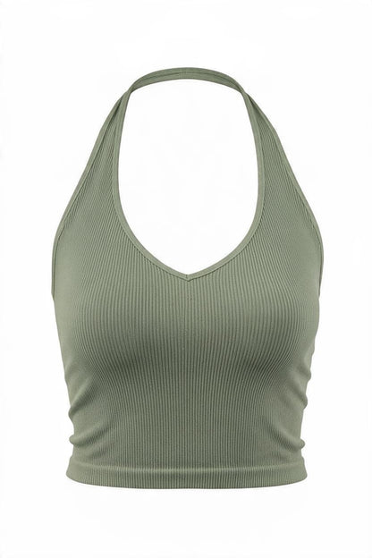 Halter Crop Top-9889