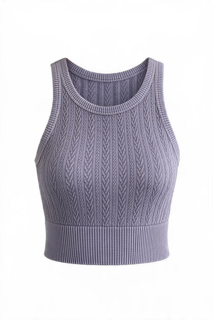 Vintage Cable Highneck Cami-9888