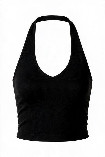 Halter Crop Top-9889
