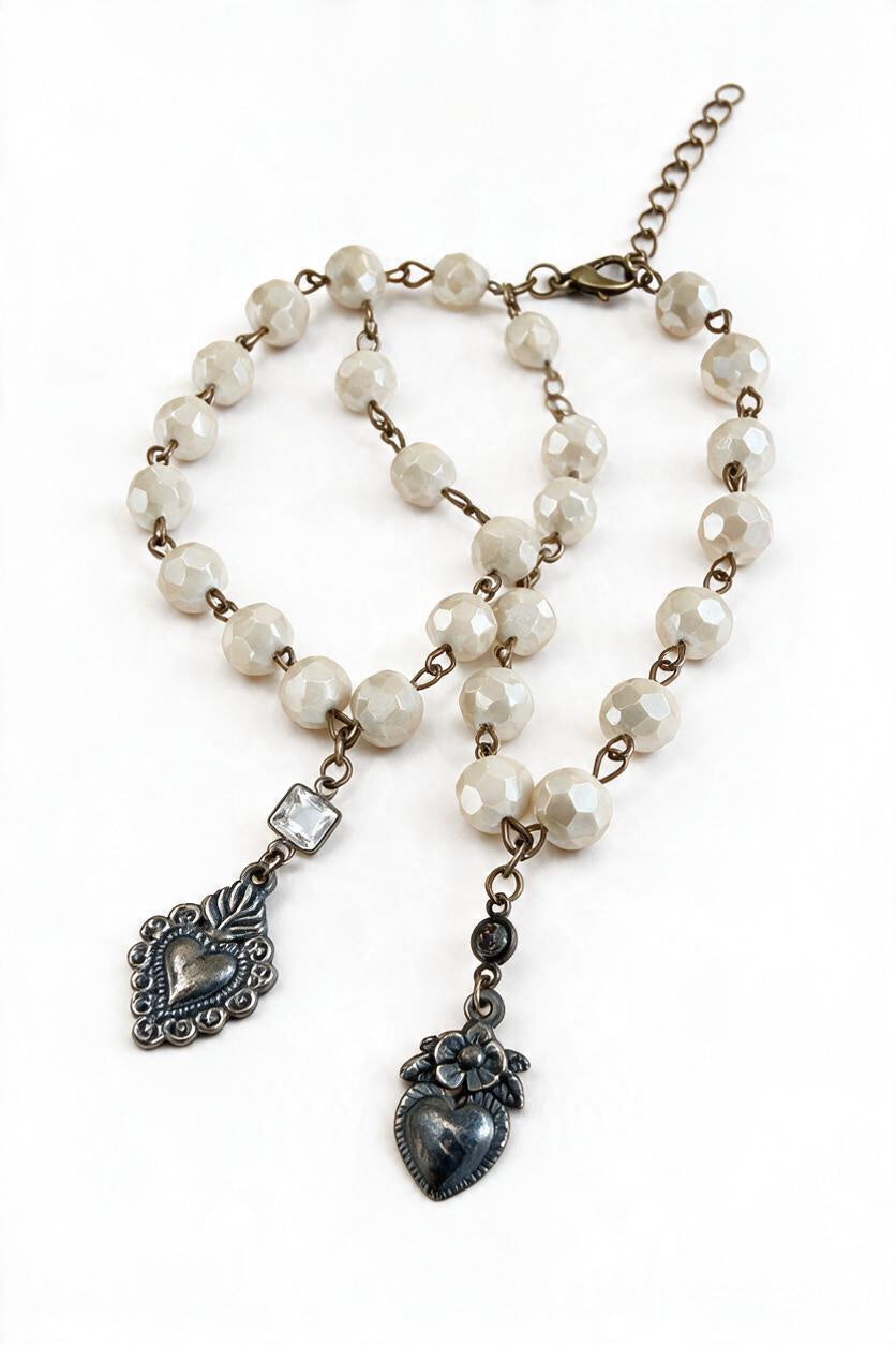 Flower Heart Shimmer Bracelet
