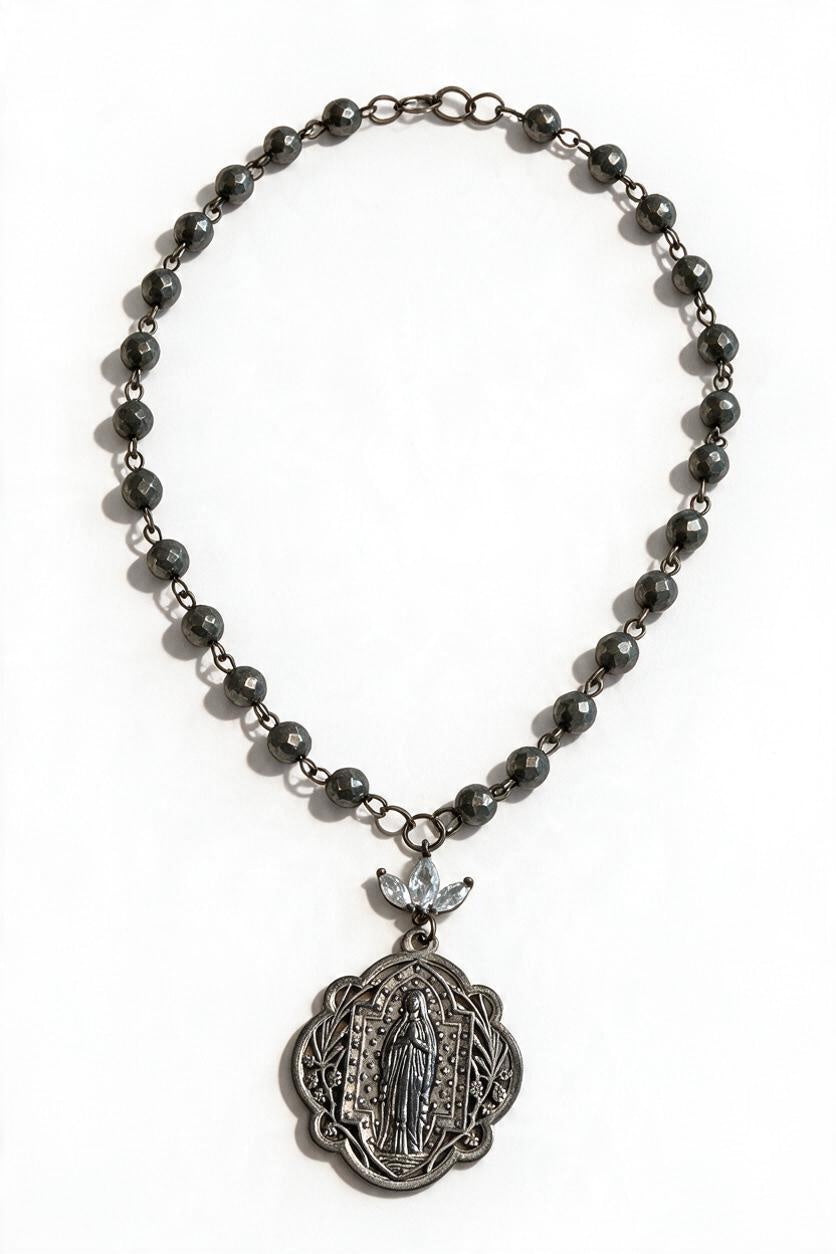 Shimmer Bead Religious Charm