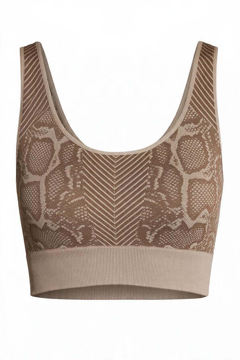 Snakeskin Bra Top-9897