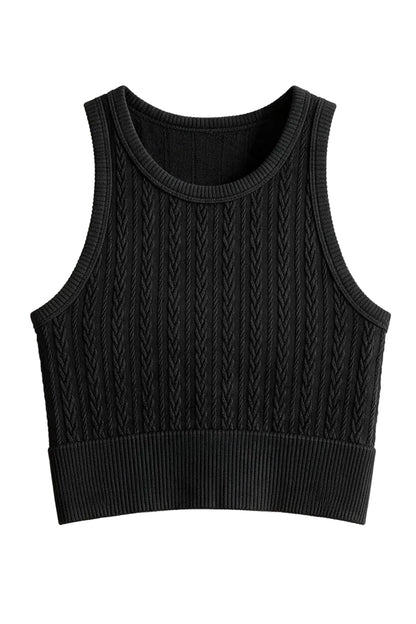 Cable Highneck Cami-9905