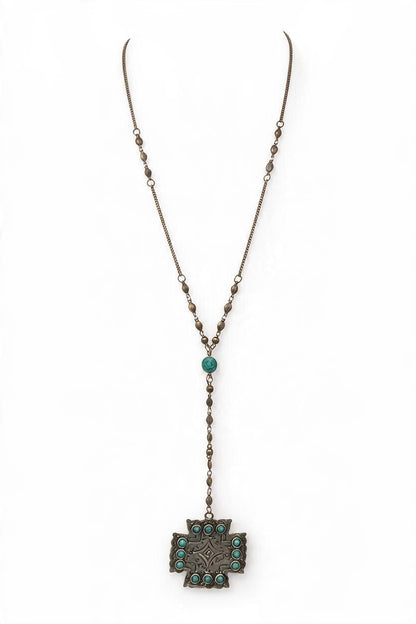 Small Fat Cross Necklace