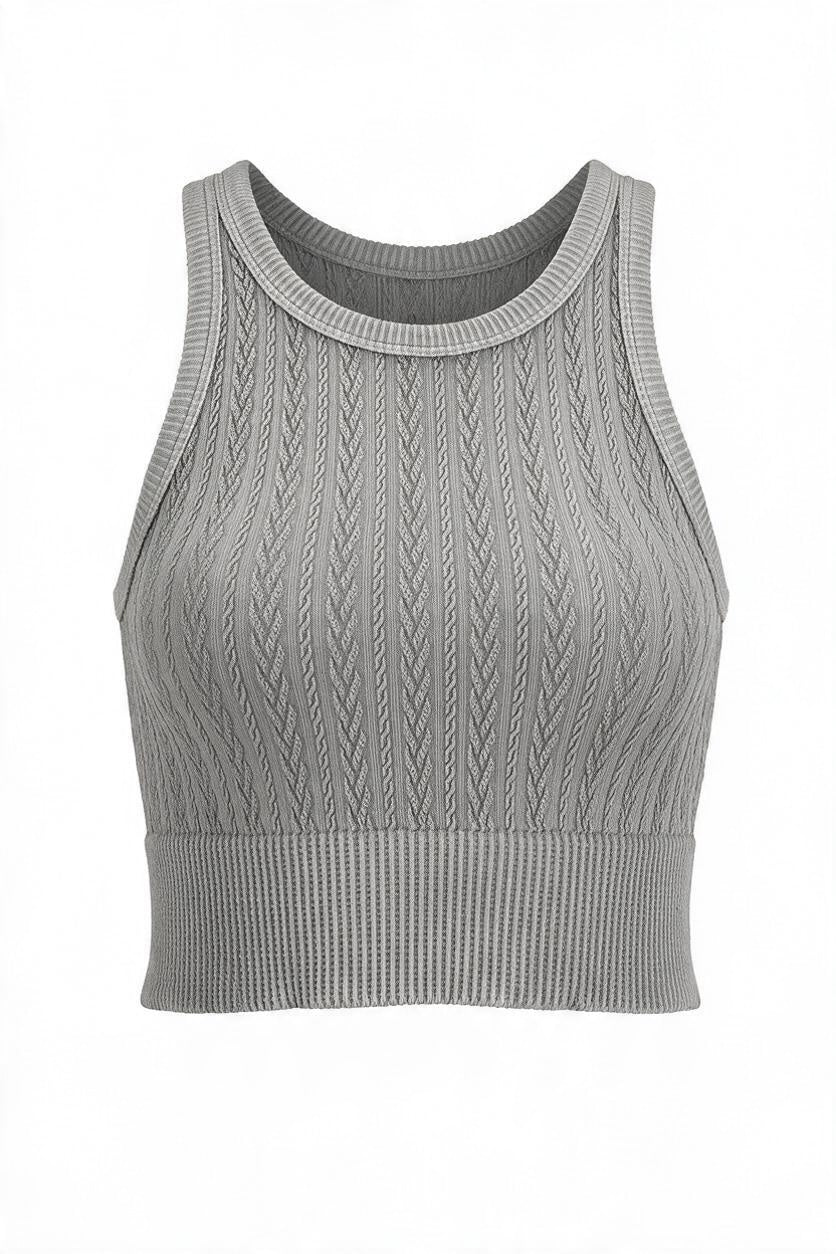Vintage Cable Highneck Cami-9888