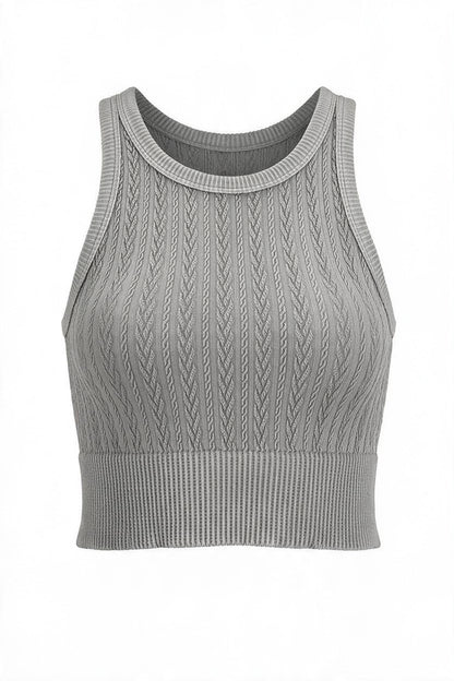 Vintage Cable Highneck Cami-9888