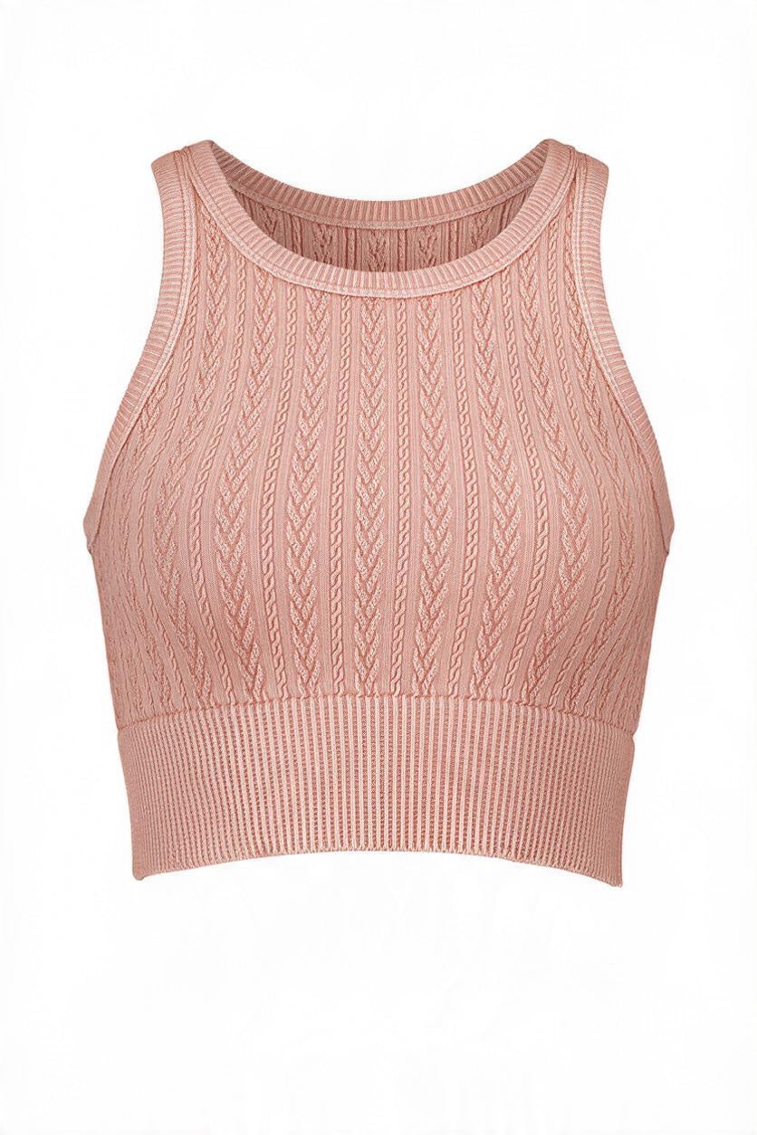Vintage Cable Highneck Cami-9888