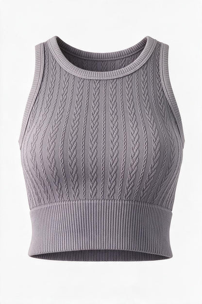 Cable Highneck Cami-9905
