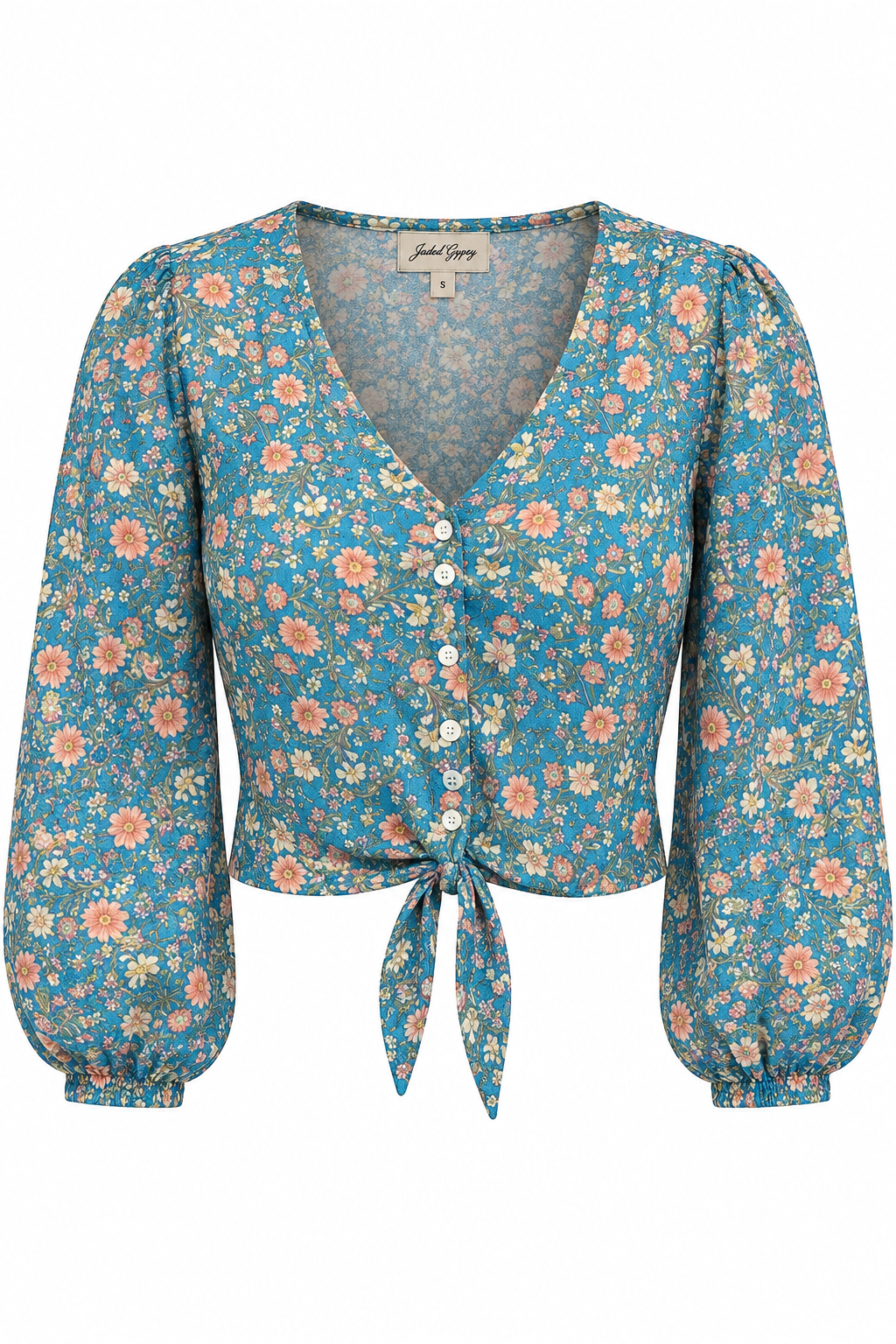 Long Sleeve Boho Tie Top