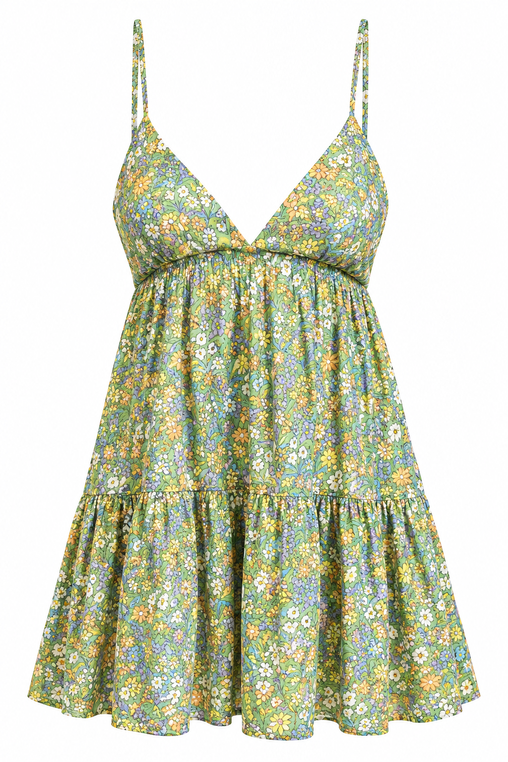 Green Floral Dress