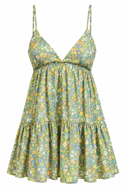 Green Floral Dress