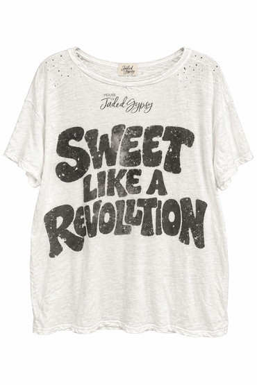 Worn and Weathered Tee - Eat Cake