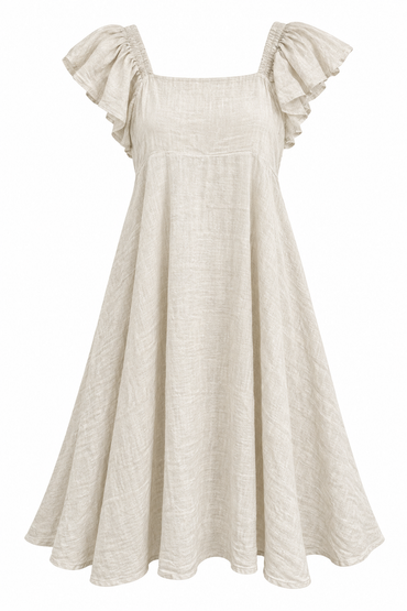Flutter Linen Dress