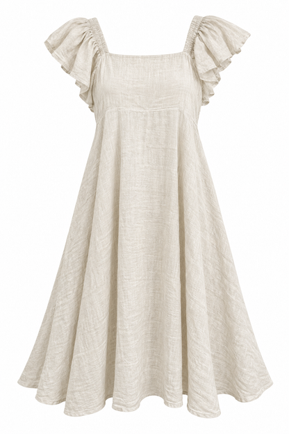 Flutter Linen Dress