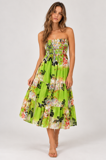Medium Layered Floral Maxi