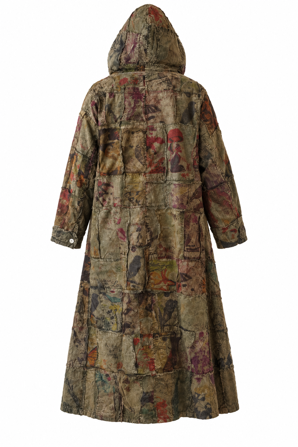 Patchwork Hooded Jacket
