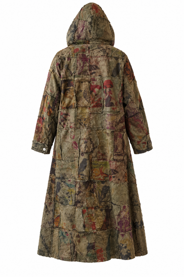 Patchwork Hooded Jacket