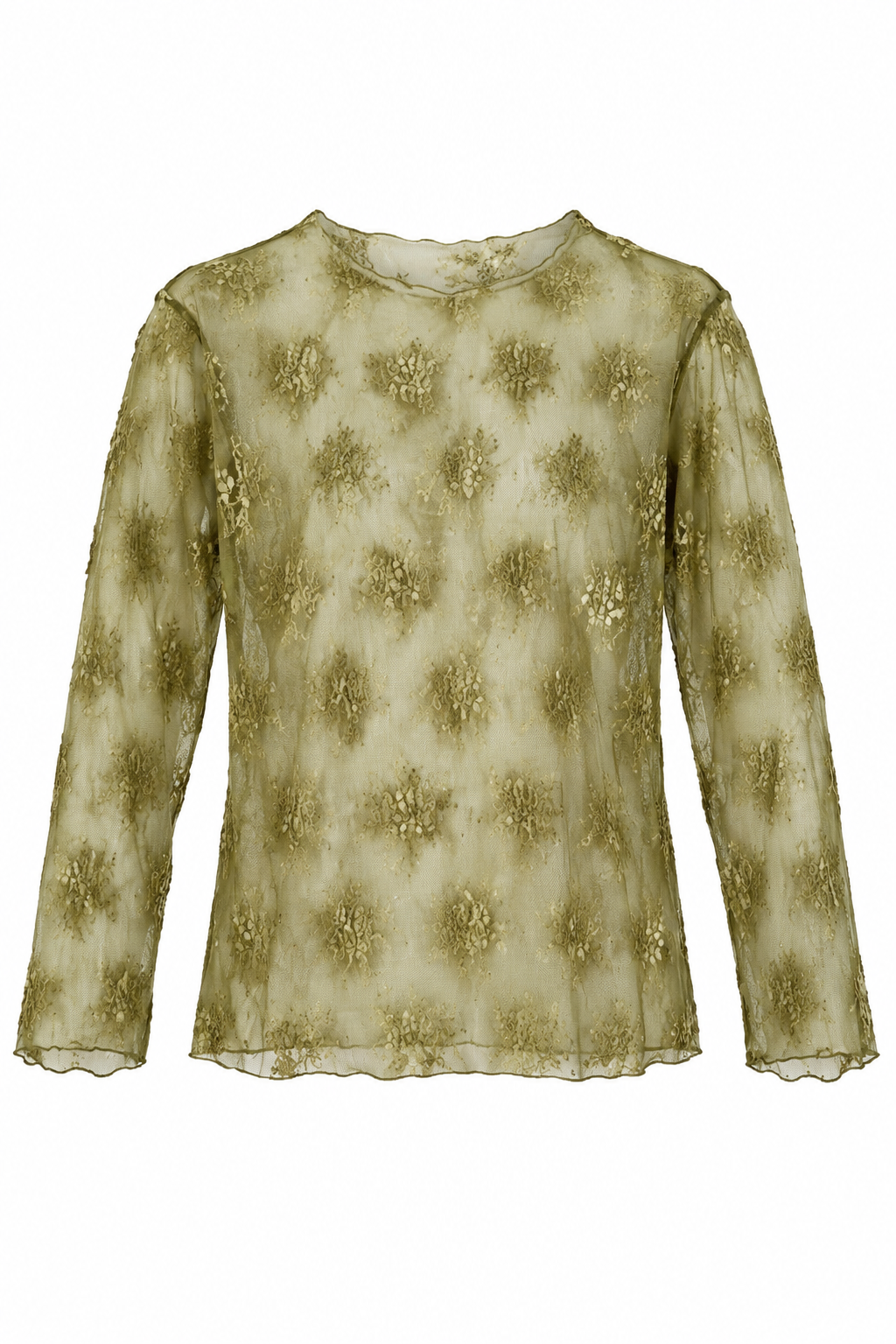 Sheer Lace Top-9967