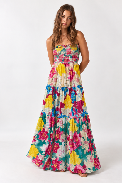 Small Layered Floral Maxi