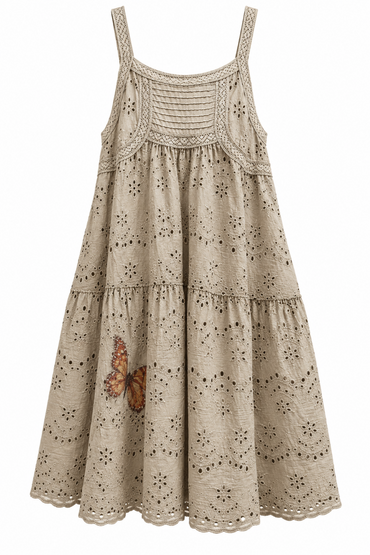 Sleeveless Eyelet Tunic