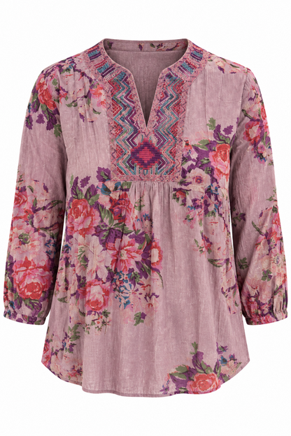 Aztec Floral Blouse