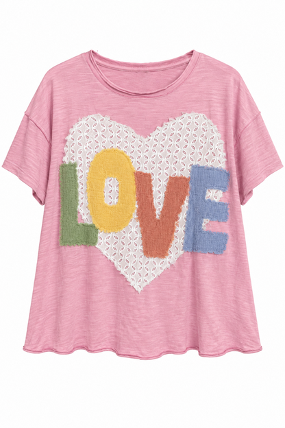 Heart Patchwork Tee
