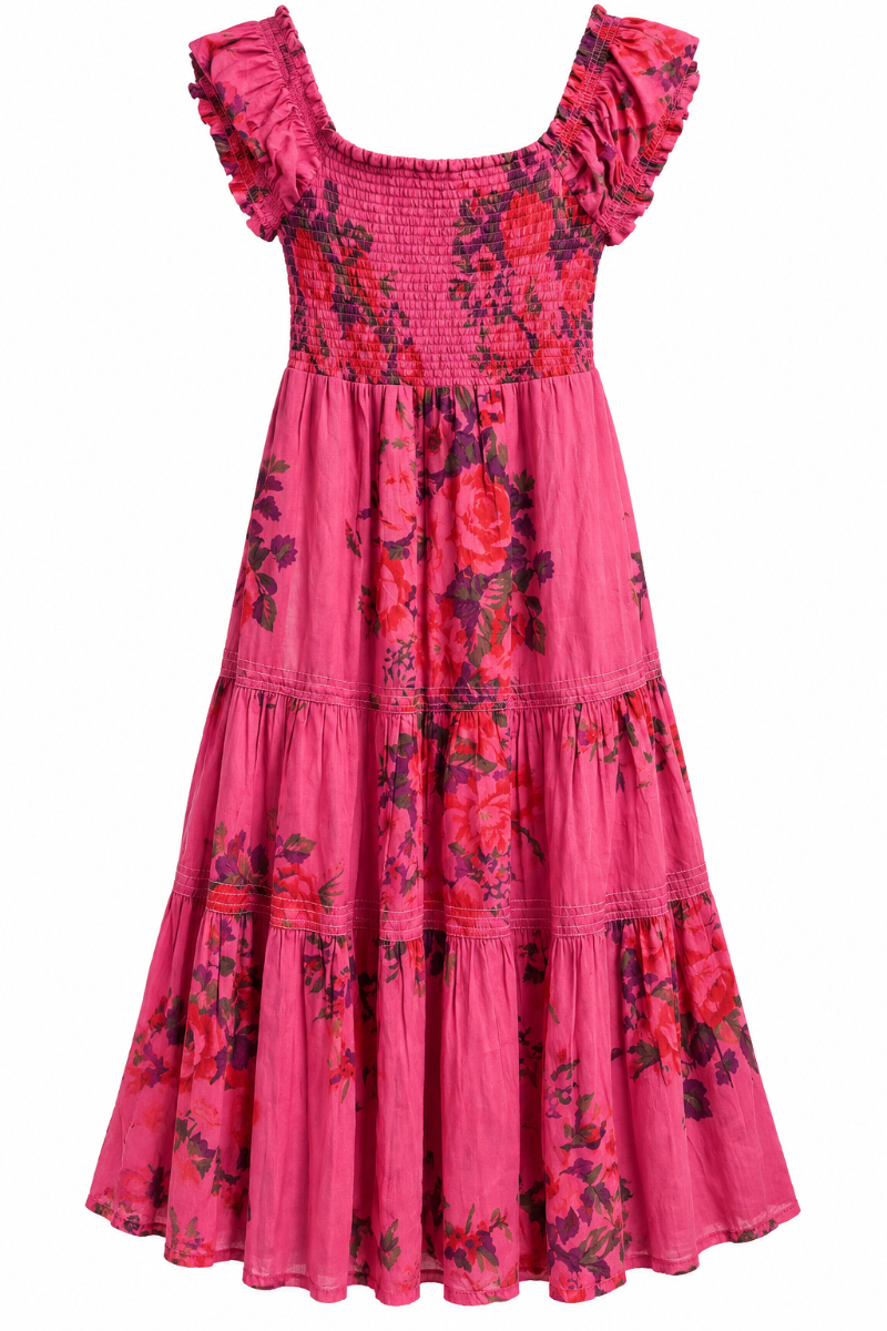 Midi Smocked Dress