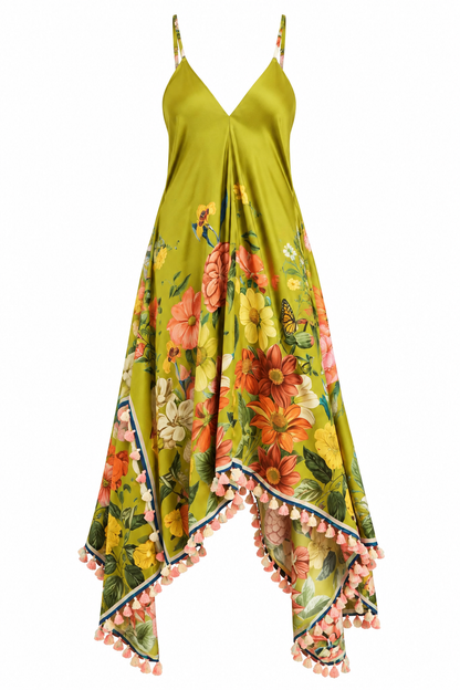 French Riviera Tasseled Dress