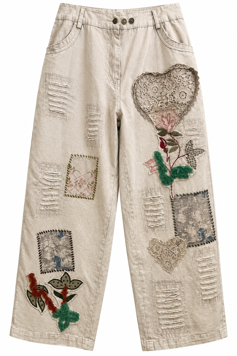 Lace Heart Pants