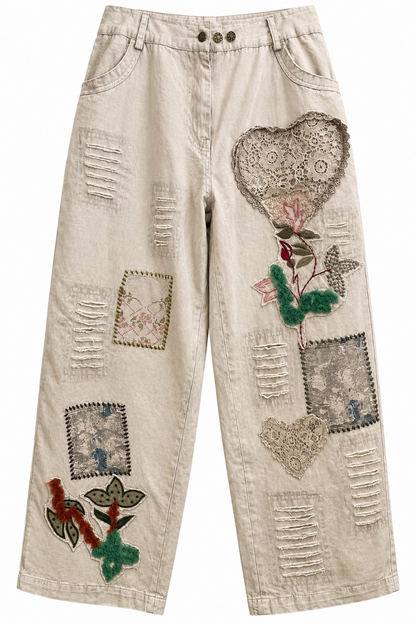 Lace Heart Pants